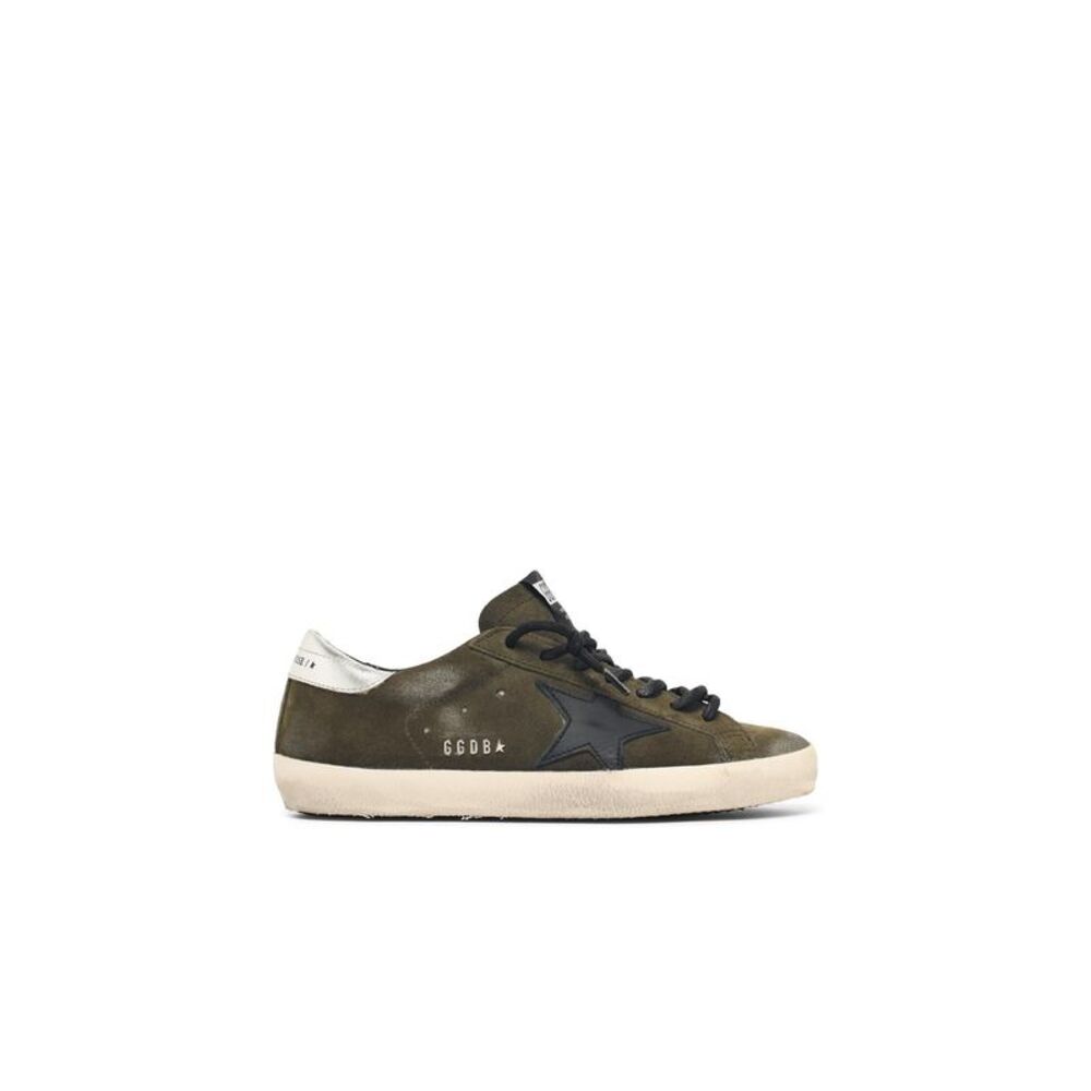 Golden Goose 'Super Star' Green Suede Sneakers Men